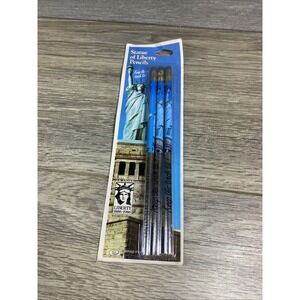 Vintage Statue of Liberty Pencils 1886-1986 Empire Pencil Corp New Sealed 3 Pack